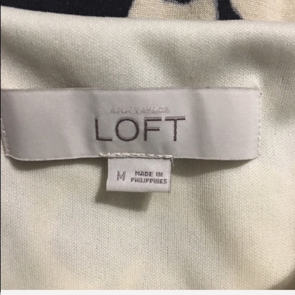 LOFT Brown Animal Print Gathered Sheath Dress - Picture 4 of 5